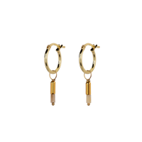 Oorbellen Noa - beige Jaspis
